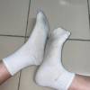 芸芸 － 原味襪子 日常上課穿 白色中筒襪