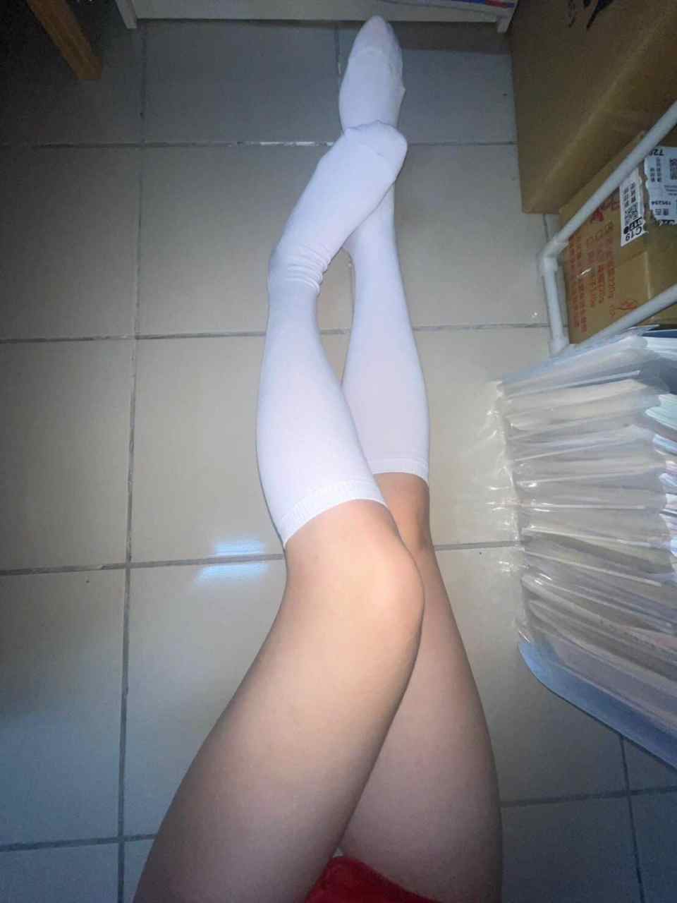 芸芸 － 原味襪子 白色長襪 制服長襪