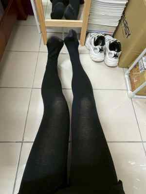 S01700703 芸芸 - 原味襪子 黑色加厚褲襪