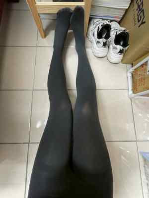 S01700704 芸芸 - 原味襪子 深灰色褲襪 厚絲