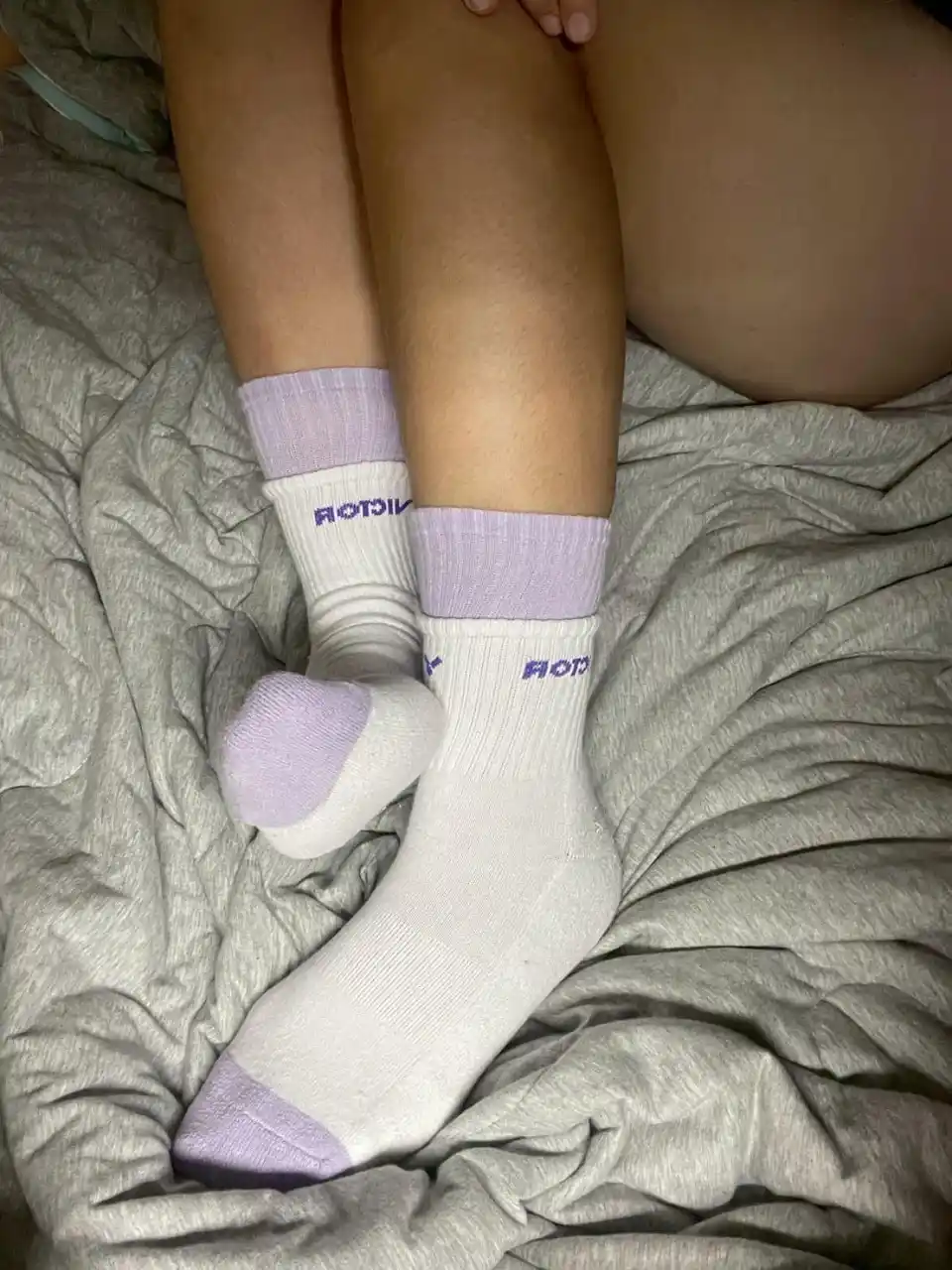 S01300903_1 Momo - Worn Socks Victor Badminton Socks - Double Layer Plus Cushioned