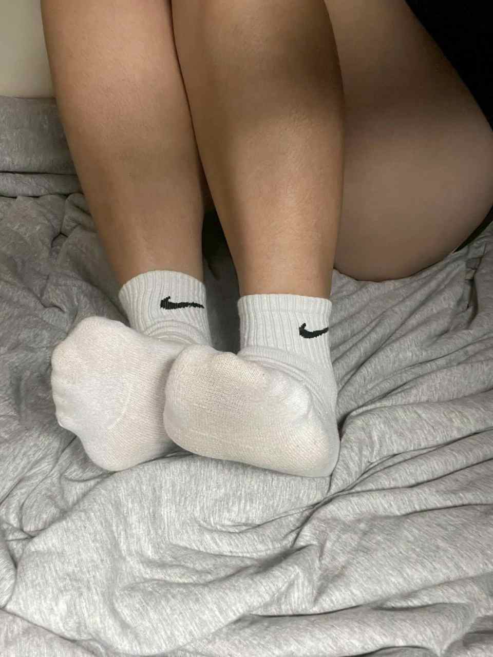 默默 － 原味襪子 白色 Nike襪 中筒襪