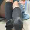 S01700408_1 Yun – Worn Socks Gray Knee Socks School Socks
