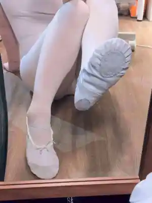 凜蒼 － 原味鞋子 白色芭蕾舞鞋 舞蹈鞋 23.5cm