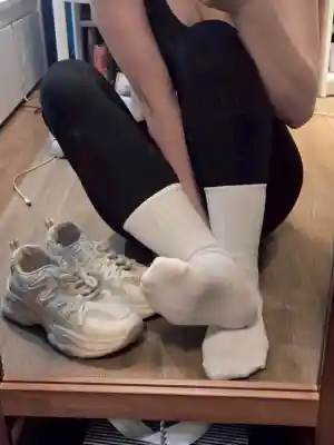 凜蒼 － 原味襪子 白色運動襪 小腿襪