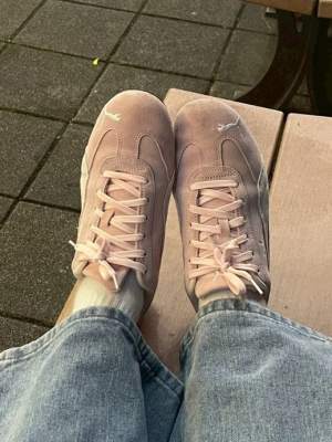 默默 － 原味鞋子 PUMA Speedcat 復古粉白 賽車鞋 25.5cm