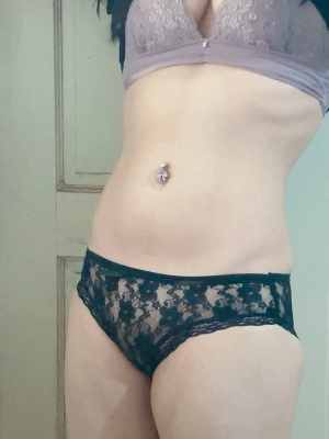 木易 － 原味內褲 蕾絲內褲 黑色