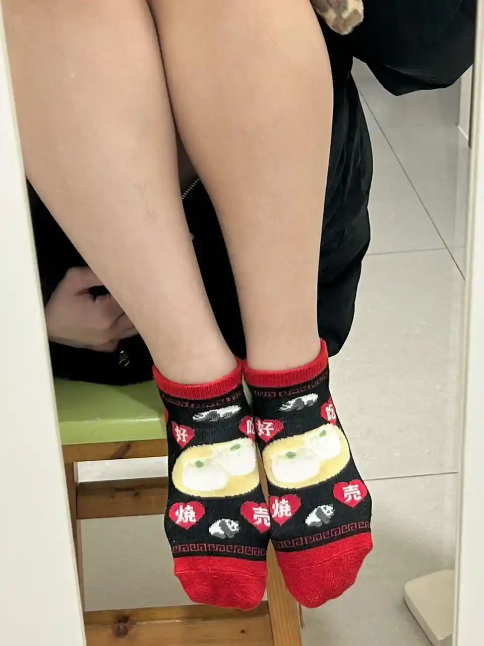 Nori - Worn Socks Japanese-Chinese Style Siu Mai No-Show Socks