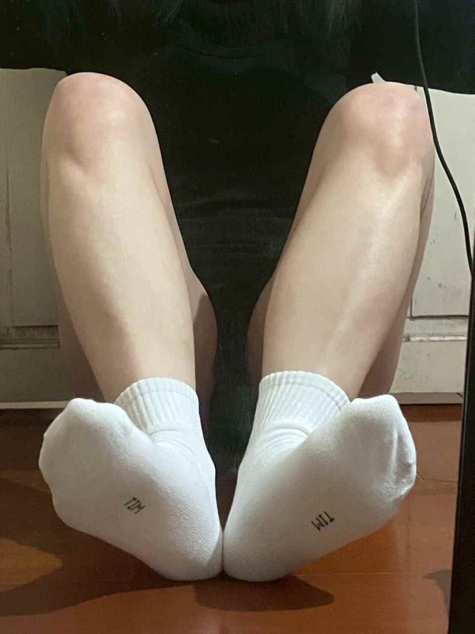 S02700203 Mowe - Worn Socks White Ankle Socks