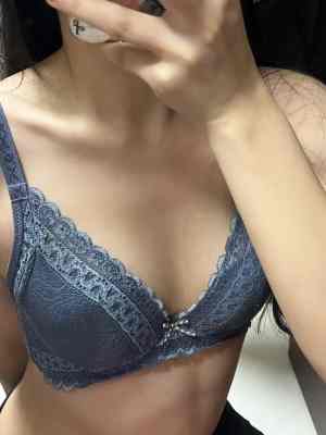 暮然 － 原味內衣 簡約軟鋼圈內衣 深藍色 75A