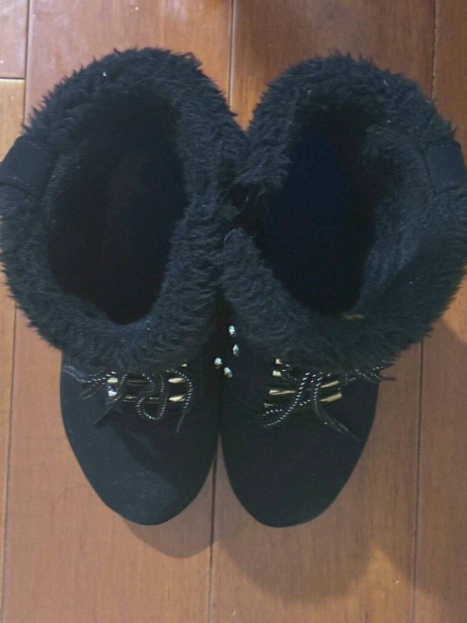 木易 － 原味鞋子 厚底毛毛高跟鞋 24cm