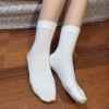 Ciao - Worn Socks Plain White Ankle Socks
