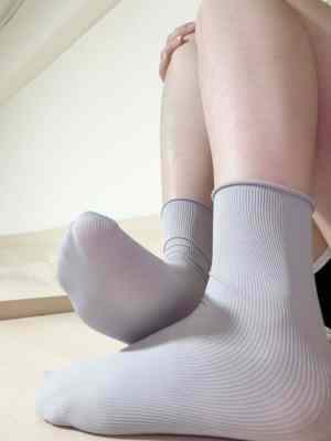 瑜瑜 － 原味襪子 粉色中筒襪 糖果襪