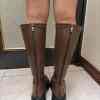 Ciao - Worn Brown Knee-High Boots 25cm