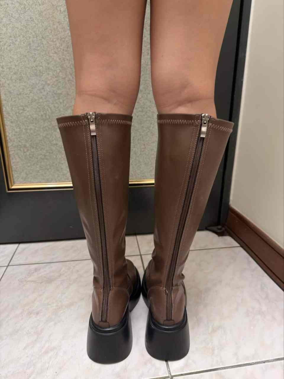 Ciao - Worn Brown Knee-High Boots 25cm