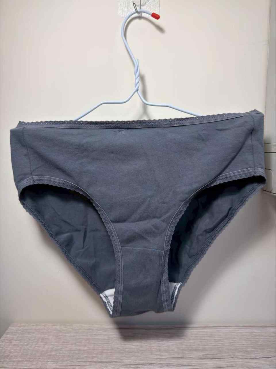 Ciao - Worn Gray Cotton Panties
