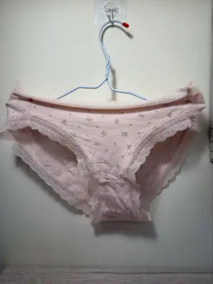 Ciao - Worn Pink Ribbon Cotton Panties