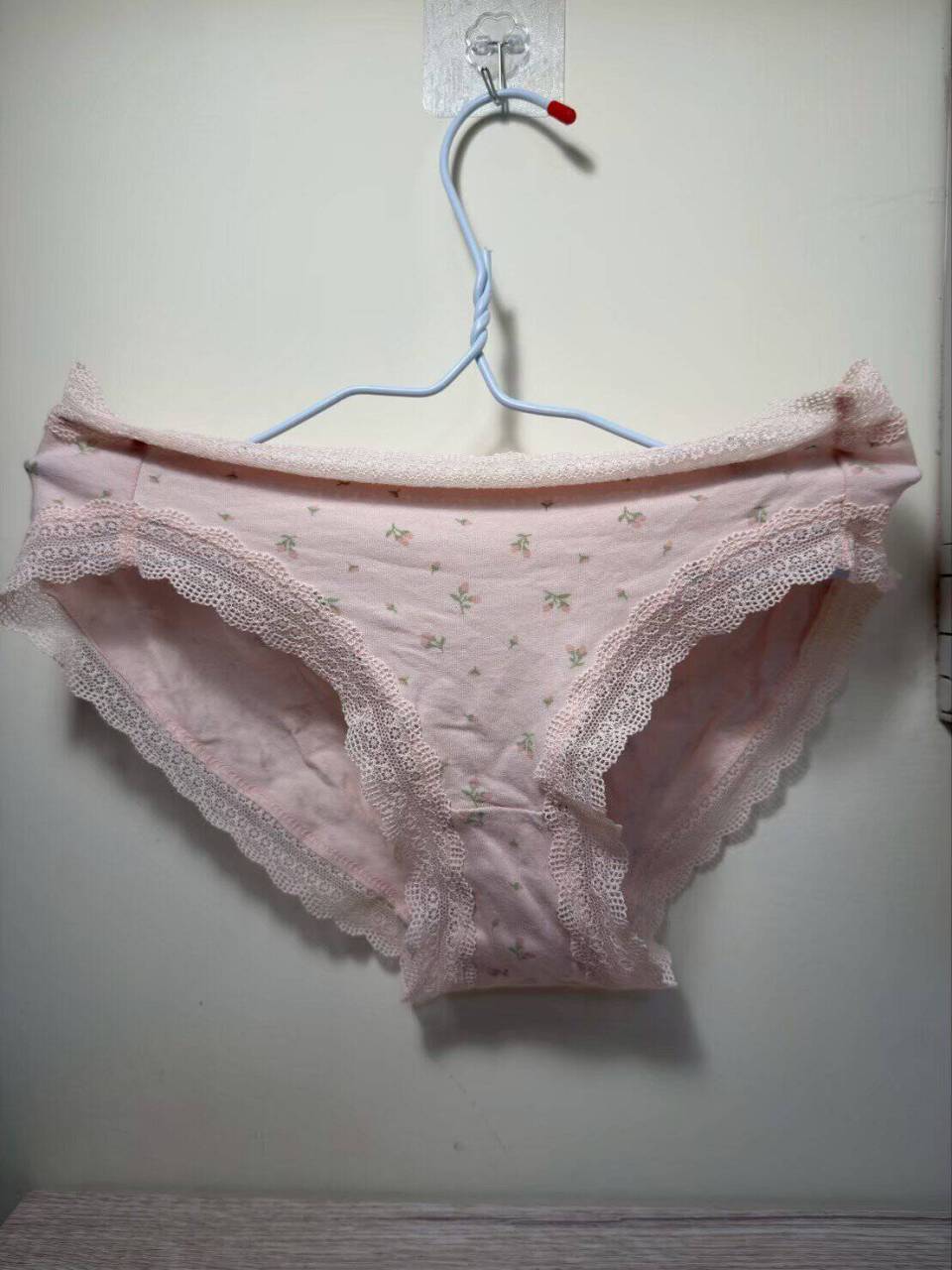 Ciao - Worn Pink Ribbon Cotton Panties
