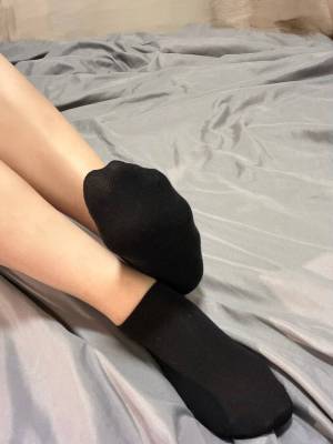 S03100102 零零 - 原味襪子 黑色短襪 踝襪